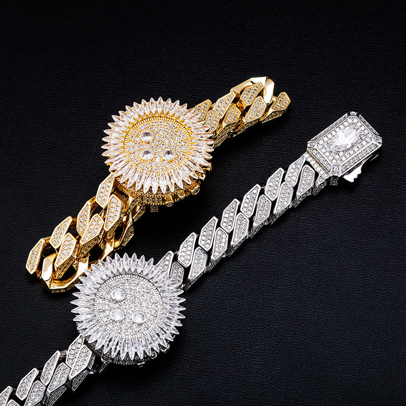 Micro Iced Watch Style Bracelet