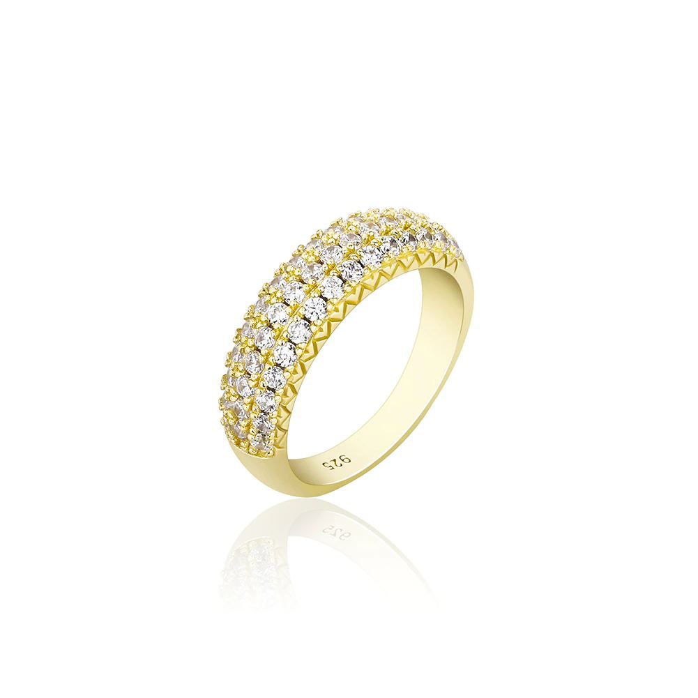 6mm Iced Micro Pave CZ Ring