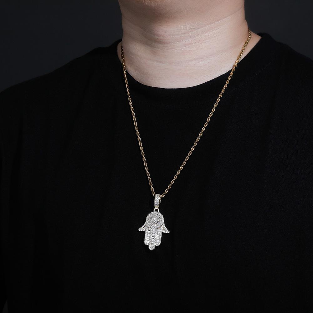 Iced Out Hand Pendant