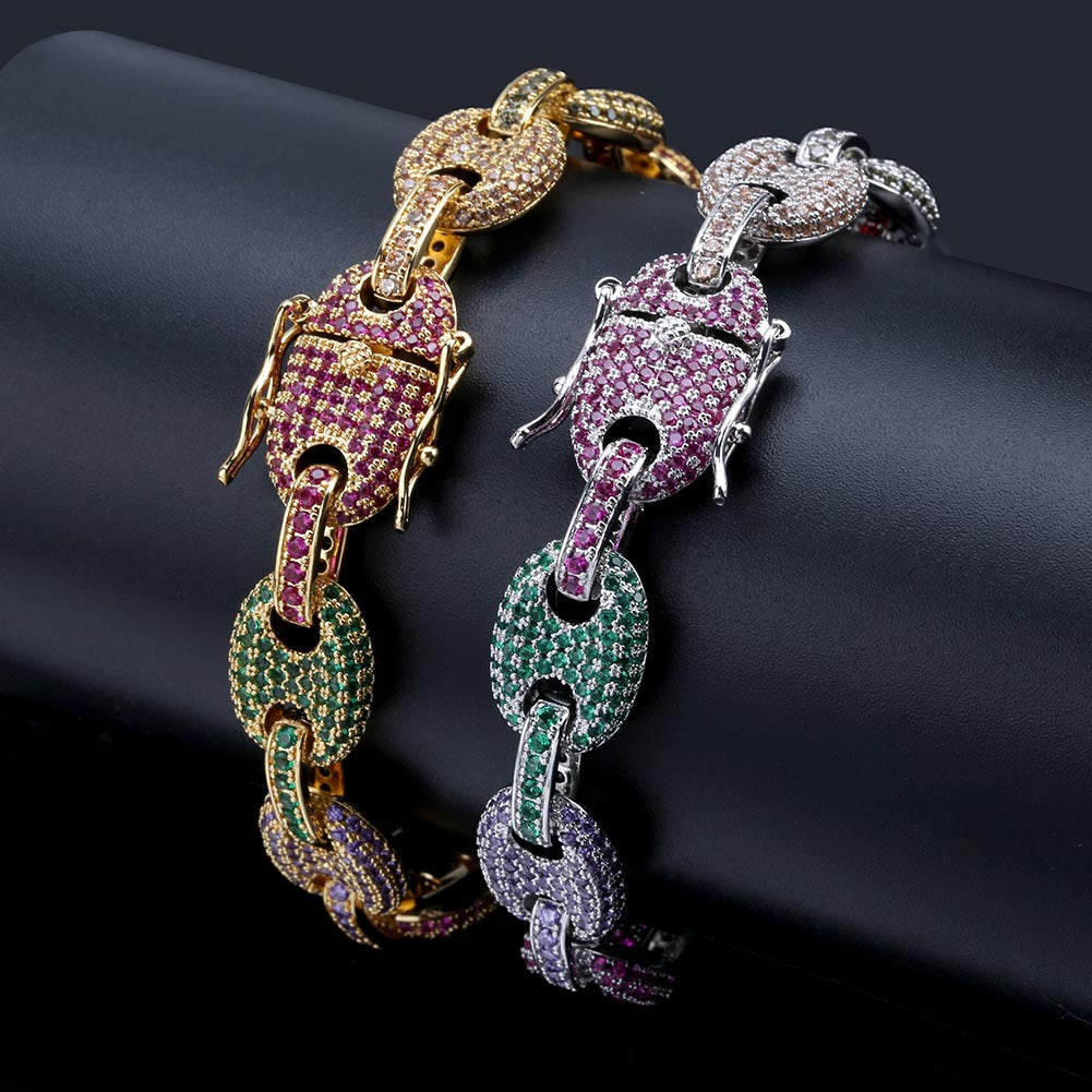 12mm Multi-Color Gucci Link Bracelet