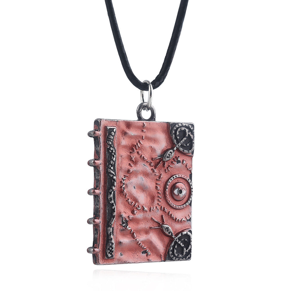 this Halloween Spell Book Pendant is made of Solid 