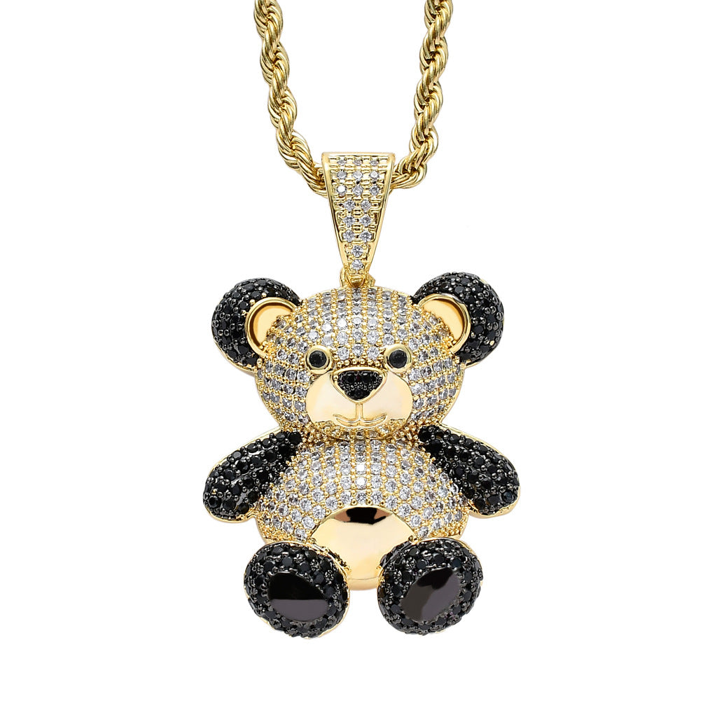 Iced Out Panda Pendant