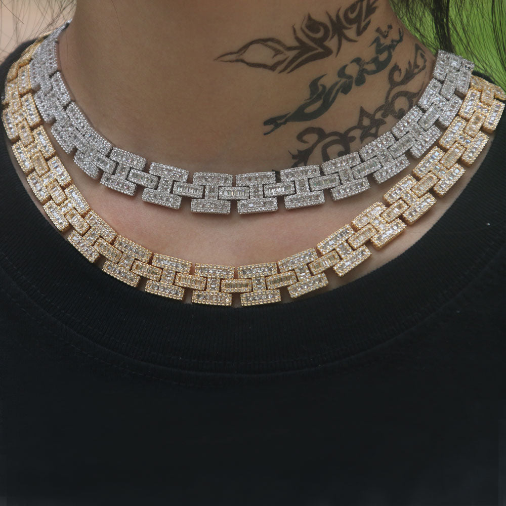 Square Iced Cuban Link Chain