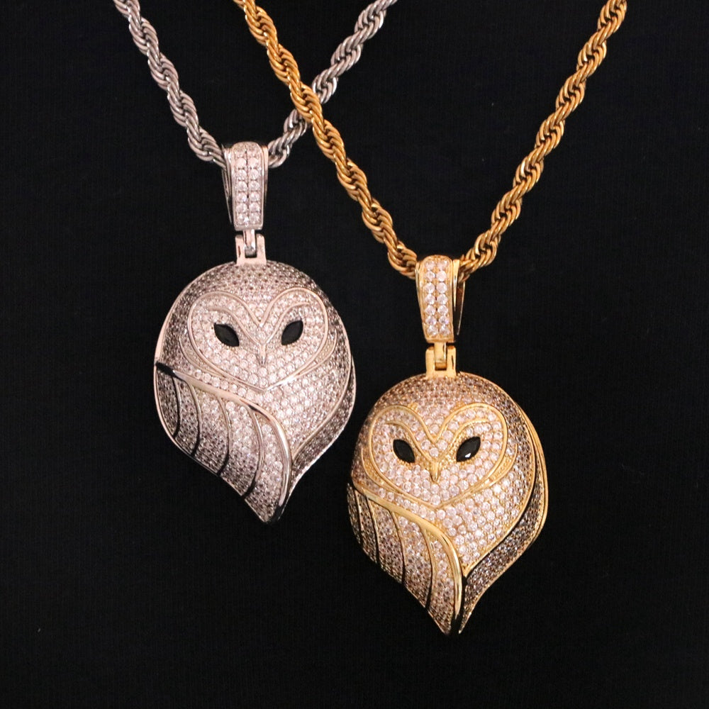  diamond owl necklace