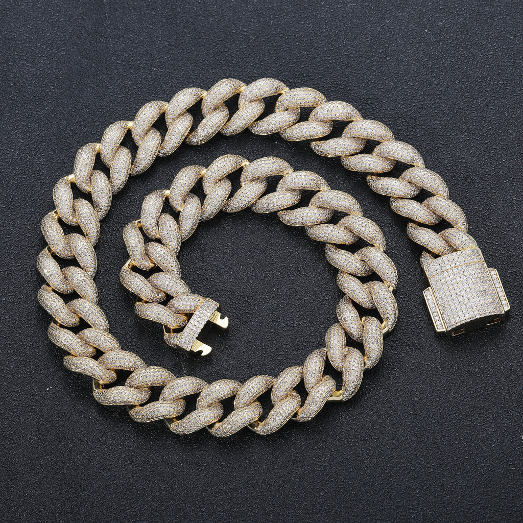 18MM Iced Out Miami Cuban Link Chain