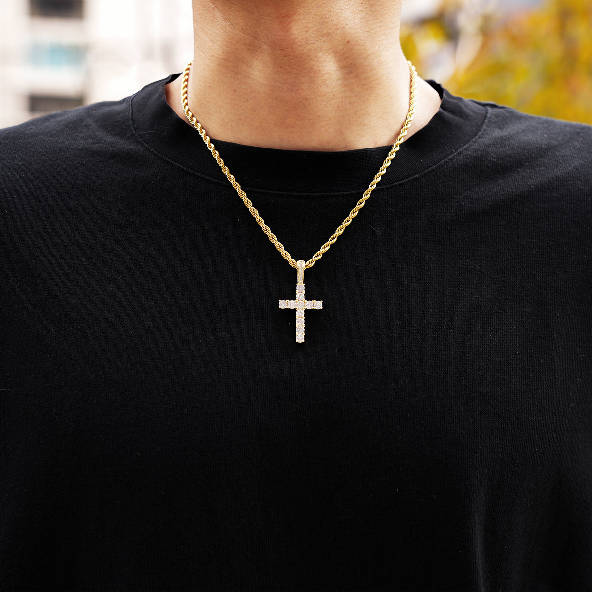 Nextcond Brilliant Cut Cross Pendant – Nextcond Hiphop