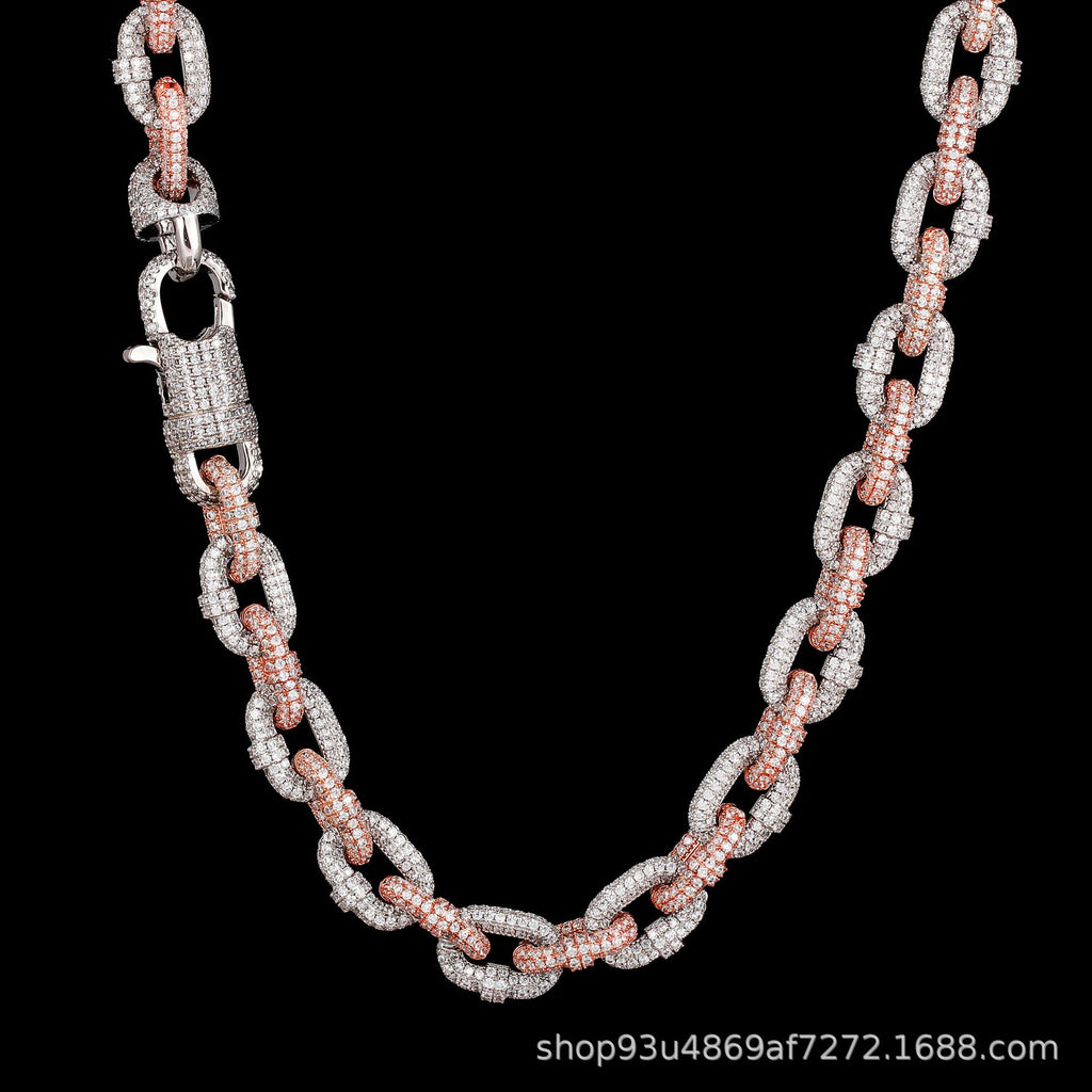 11mm Two-tone Rolo Chain