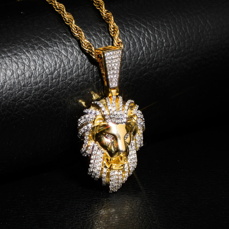 Iced Out Lion Pendant