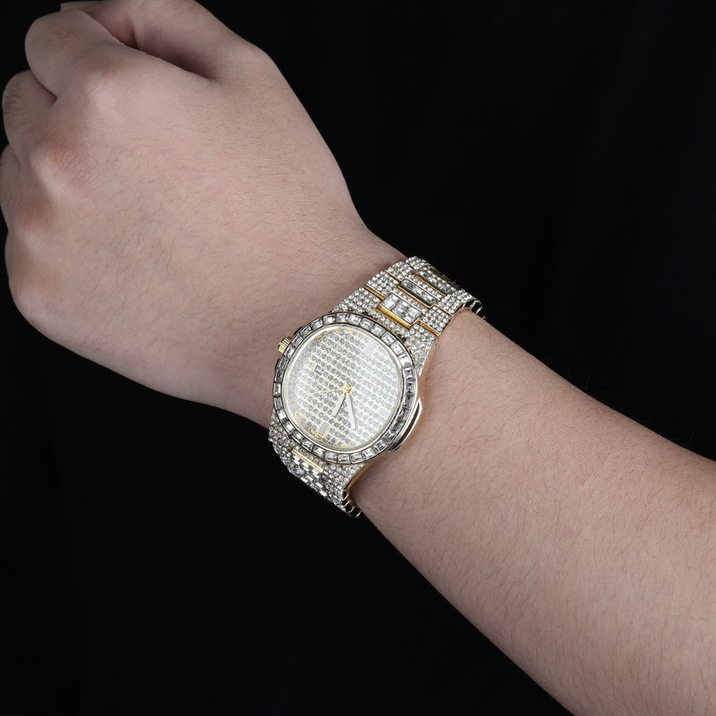 43mm Iced Personality Watch