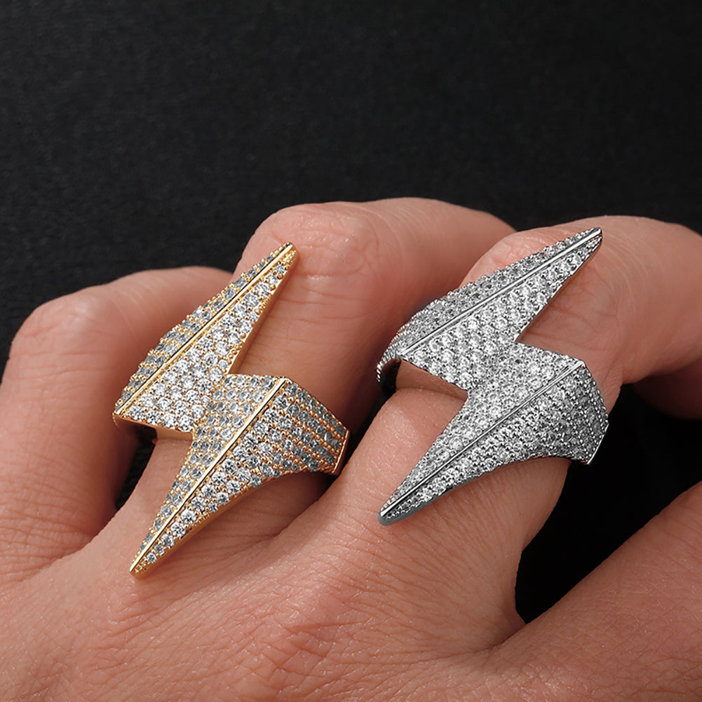 Full Iced Out Micro Pave CZ Rings